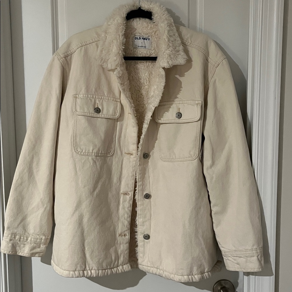 Old Navy Beige Sherpa Jacket